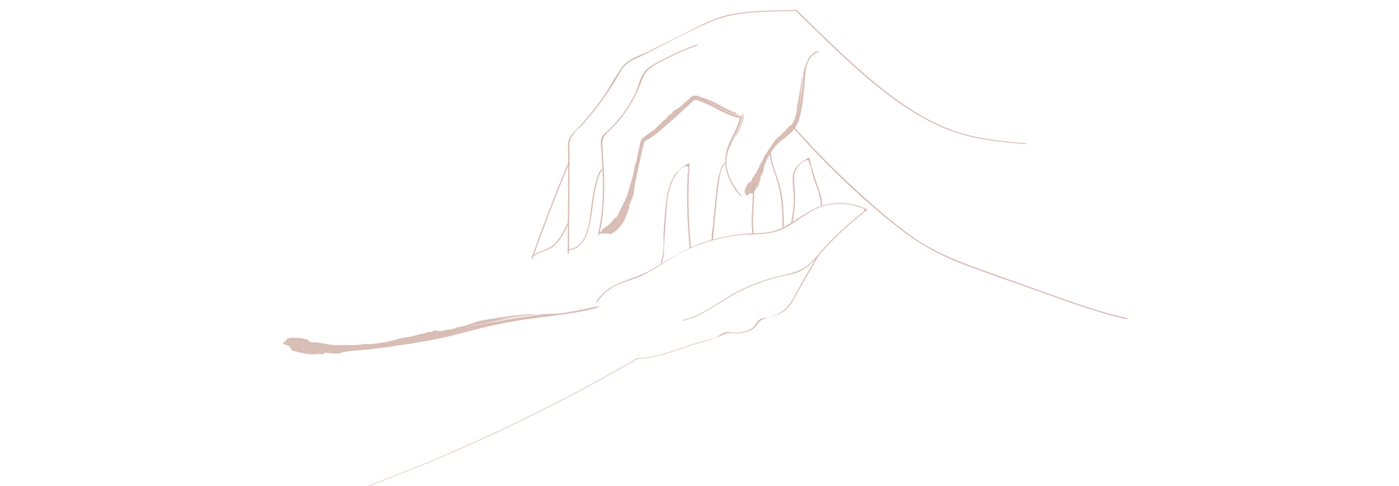 illustration of two hands touching